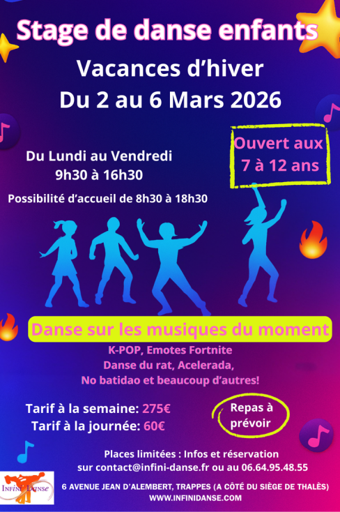 Stage de danse enfants vacances d'hiver